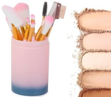 БОЛЬШОЙ НАБОР ПРОФЕССИОНАЛЬНЫХ КИСТЕЙ ДЛЯ МАКИЯЖА НАБОР ИЗ 12 ШТ.