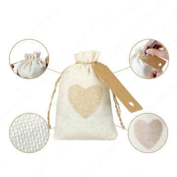 30X ЛЬНЯНАЯ СУМКА ДЖУТОВАЯ СУМКА ДЖУТОВЫЕ СУМКИ 10x15 СМ