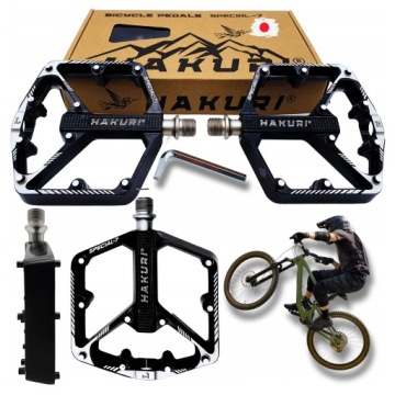 Aluminiové Plošinové pedály 3 Ložiska Strojní lehké Dh Enduro Mtb Piny