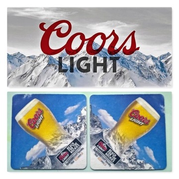 COORS LIGHT podstawki podkładki 25szt USA