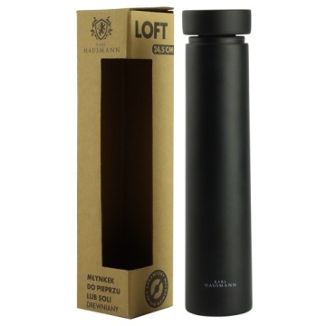 Набор ручных мельниц для перца и соли LOFT, чёрный и белый