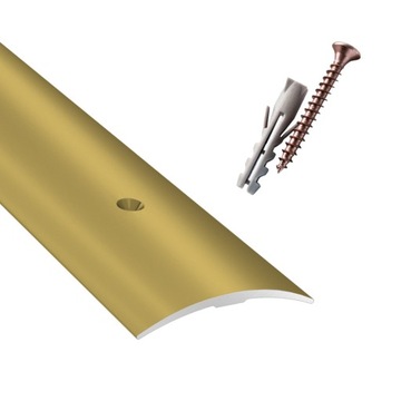 Listwa Progowa 38mm ALUMINIOWA Przykręcana PR8 ARBITON 93cm ZŁOTA