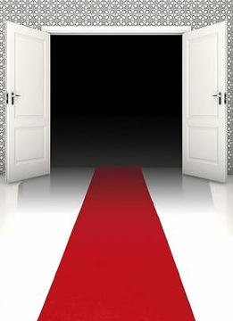 DEKORACJA CZERWONY DYWAN 450x60CM CHODNIK OSCAR HOLLYWOOD