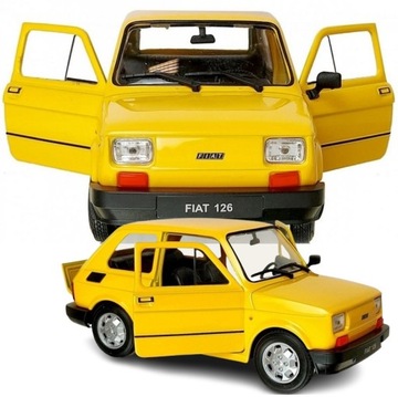 Autko Resorak FIAT 126p MALUCH model kolekcjonerski starych samochodów 1:21