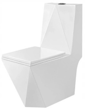 WC kompakt toaleta DIAMENT - BIAŁY system RIMFLASH