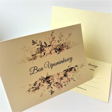 BON UPOMINKOWY Voucher BONY karta podarunkowa +KOP