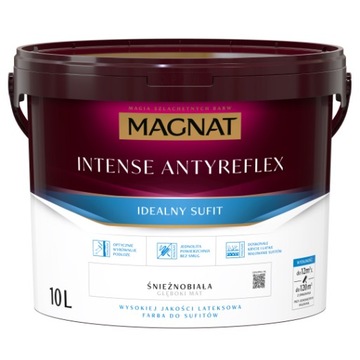 MAGNAT Intense Antyreflex farba biała do sufitów 10L