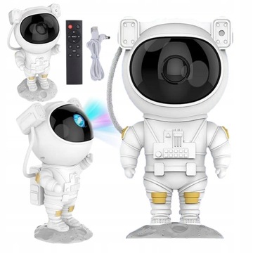 Светодиодный проектор астронавта Galaxy Starry Sky Night Light с таймером и пультом дистанционного управления