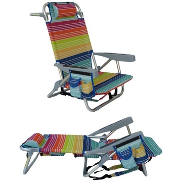 leżak MULTICOLOR plażowy, ALUMINIUM,ogrodowy.
