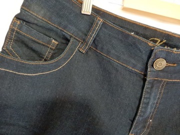 Spdenki szorty do kolan jeansowe dżinsowe niebieskie 46 3XL