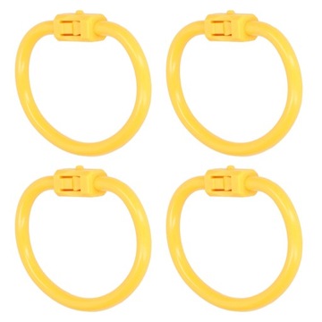 4шт. Кольцо в носу быка, нейлон, желтый o