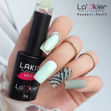 La'kier 2x TOP MAT lakier hybrydowy BLACK CRUSH