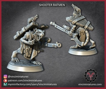 Ratmen Shooter #6 - Vinciminiatures - Druk 3D