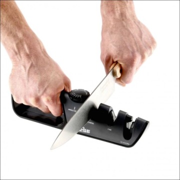 Нож и ножеточка 3 в 1 THE EDGE с регулировкой угла наклона