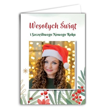 ФОТО РОЖДЕСТВЕНСКИЕ ОТКРЫТКИ с вашим фото + конверт