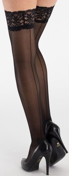 чулки с рисунком и швом 1/2