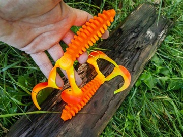 DWA Ogony DUŻY Twister XXXL 20 cm - 35 gr. KILLER NA DUŻE SZCZUPAKI i SUMY!