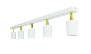 ТОЧЕЧНЫЙ ПОТОЛОЧНЫЙ СВЕТИЛЬНИК ГАЛОГЕННАЯ ЛАМПА GU10 5 ПОДВИЖНЫЙ БЕЛЫЙ ЗОЛОТОЙ СВЕТОДИОД