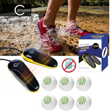 SUSZARKA DO BUTÓW ODZIEŻY RĘKAWICZEK OZON DEZYNFEKCJA POCHŁANIACZ ZAPACHÓW