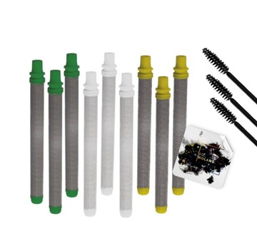 Zestaw Filtrów Paluszkowych 9 szt 30,60,100 Mesh + GRATISY Agregat Pistolet
