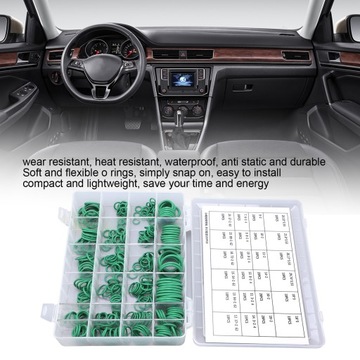 345 szt. Uniwersalny zestaw asortymentowy gumowych pierścieni O-ring