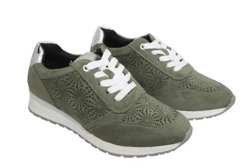 Zielone sneakersy damskie półbuty JEZZI 2169-1 r40
