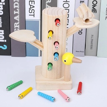 Zabawki Montessori drewniane wczesne pochylanie