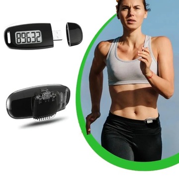 Подсветка 3D-шагомер Перезаряжаемый через USB 3D-датчик Трехосевой датчик Ежедневная цель Mon