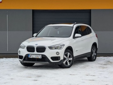 BMW X1 F48 Crossover sDrive18d 150KM 2016 BMW X1 Ledy Panorama Alu Klima Navi Tempomat Serwis Gwarancja 2.0 Diesel