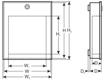 Obudowa DVR/MAŁA/PIONOWA biała AWO529WS Pulsar