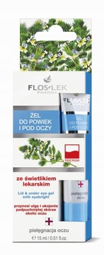 FlosLek żel do powiek i pod oczy ze świetlikiem lekarskim 15 ml