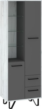 Regał Craft Biały/ Grafit 60 cm LOSS CR