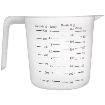 КУХОННЫЙ мерный стакан, стакан с мерным стаканчиком для отмеривания пищевых продуктов, 1л