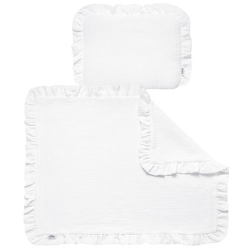 КОМПЛЕКТ МИСЛИНОВАЯ КОЛЯСКА, ОДЕЯЛО И ХЛОПКОВАЯ ПОДУШКА