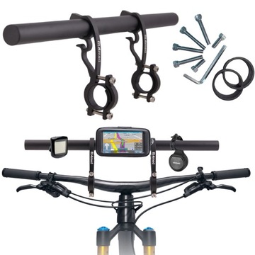 Przedłużka przedłużenie kierownicy uchwyt rowerowy adapter kierownicę 40cm