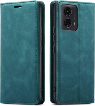 МАГНИТНЫЙ КОЖАНЫЙ ЧЕХОЛ ДЛЯ MOTOROLA MOTO G24 | G24 СИЛА | G04 +СТЕКЛО