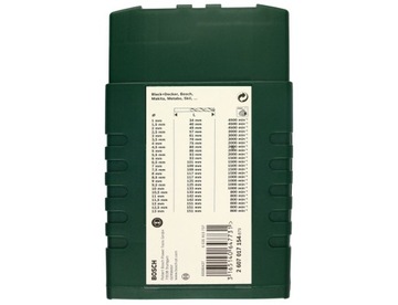 НАБОР из 25 сверл HSS-TIN по металлу, кассета BOSCH