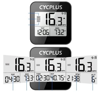 БЕСПРОВОДНОЙ GPS-ВЕЛОСИПЕДНЫЙ РЕГИСТРАТОР CYCPLUS G1