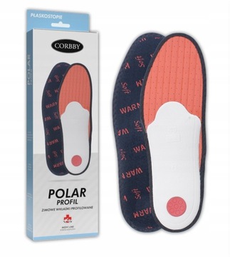Zimowe wkładki ortopedyczne CORBBY POLAR PROFIL