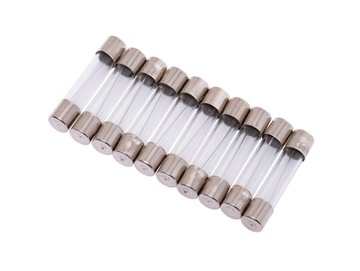 Bezpiecznik topikowy 6x30mm 6,3A/250V 10szt.