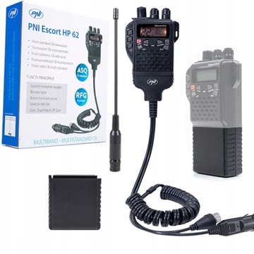 Ручная радиостанция CB PNI HP-62 + антенна BNC + корзина