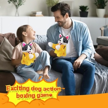 Интерактивная игрушка «Собака кунг-фу и хаски» — новинка 2024 года, кукла «Бокс и хитрая рука»