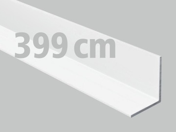 Kątownik aluminiowy 12x12x2 biały matowy 4m