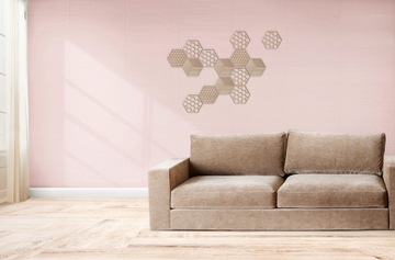 ДЕРЕВЯННАЯ СОТОВАЯ СТЕНОВАЯ ПАНЕЛЬ ШЕСТИГРАННАЯ 14c