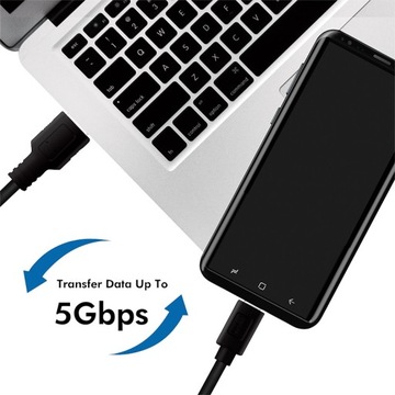 USB 3.2 Gen1x1 Кабель USB-A — USB-C 5 Гбит/с, 3 А, 1 м