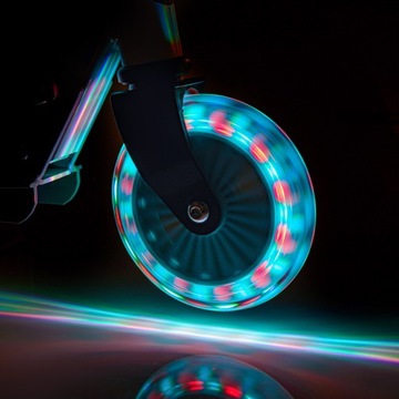 СКУТЕР ДЕТСКИЙ МЕТЕОР СОЛНЕЧНАЯ ТУМАННОСТЬ СКЛАДНОЙ ABEC-7 82A LED