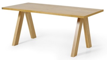 Prosty stół 140x90 LOFT dąb naturalny sękaty