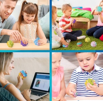 АНТИСТРЕССОВЫЙ МЯЧ ДЛЯ НАЖИМАНИЯ POP IT PUSH BUBBLE SENSORY BALL