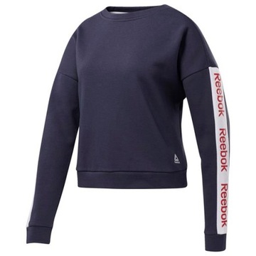 Bluza Damska Reebok EK1355 LINEAR LOGO CREW Niebieska S