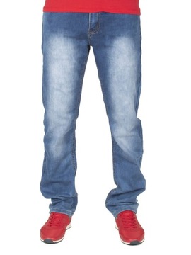 Spodnie męskie jeans W:33 90 CM L:32 granat